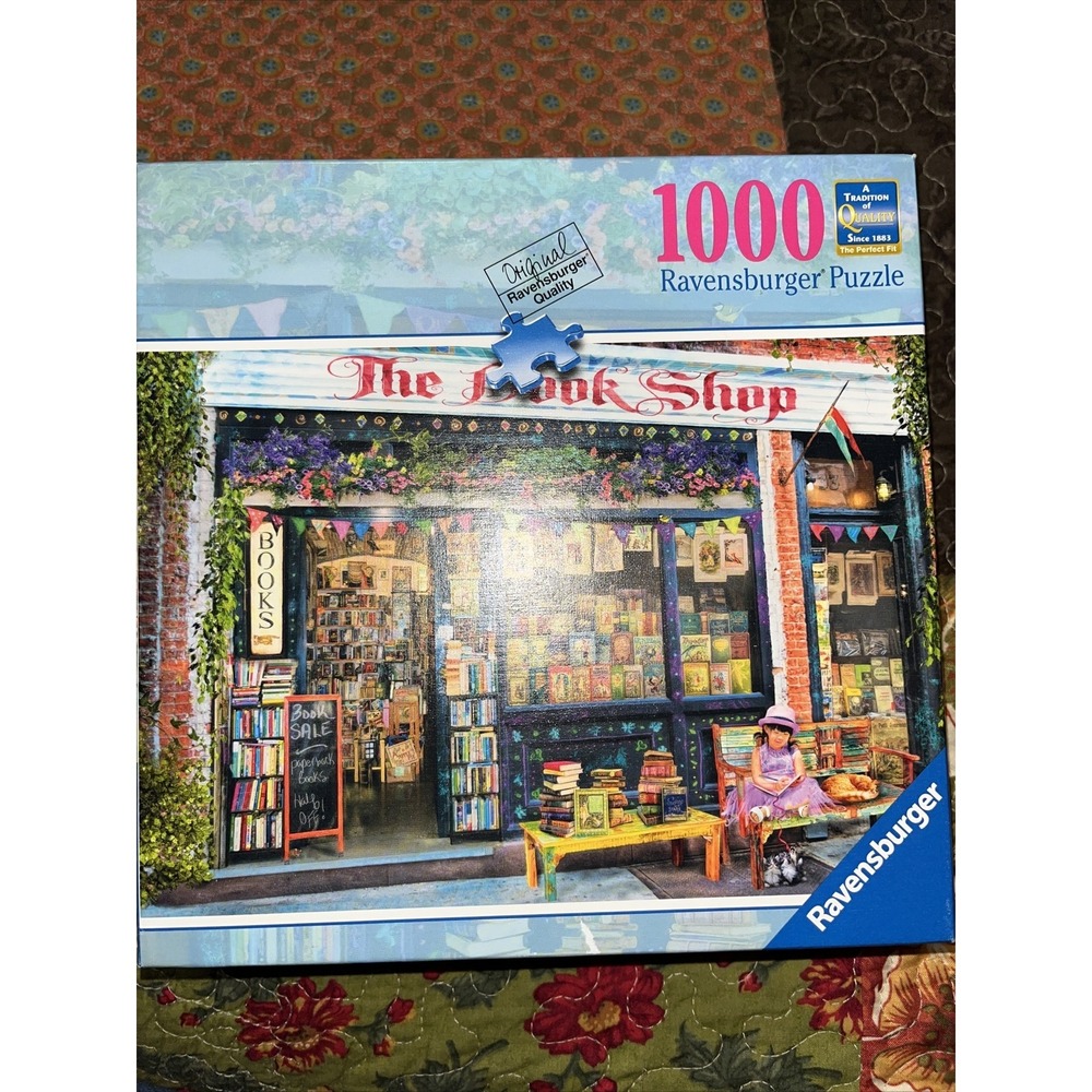 Ravensburger The Book Shop‎ Puzzle 1000 Piece 27x20"  824380 Complete EUC